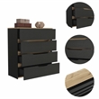Boahaus Leymah Dresser (Black Wengue/Light Oak)