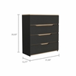 Boahaus Leymah Dresser (Black Wengue/Light Oak)