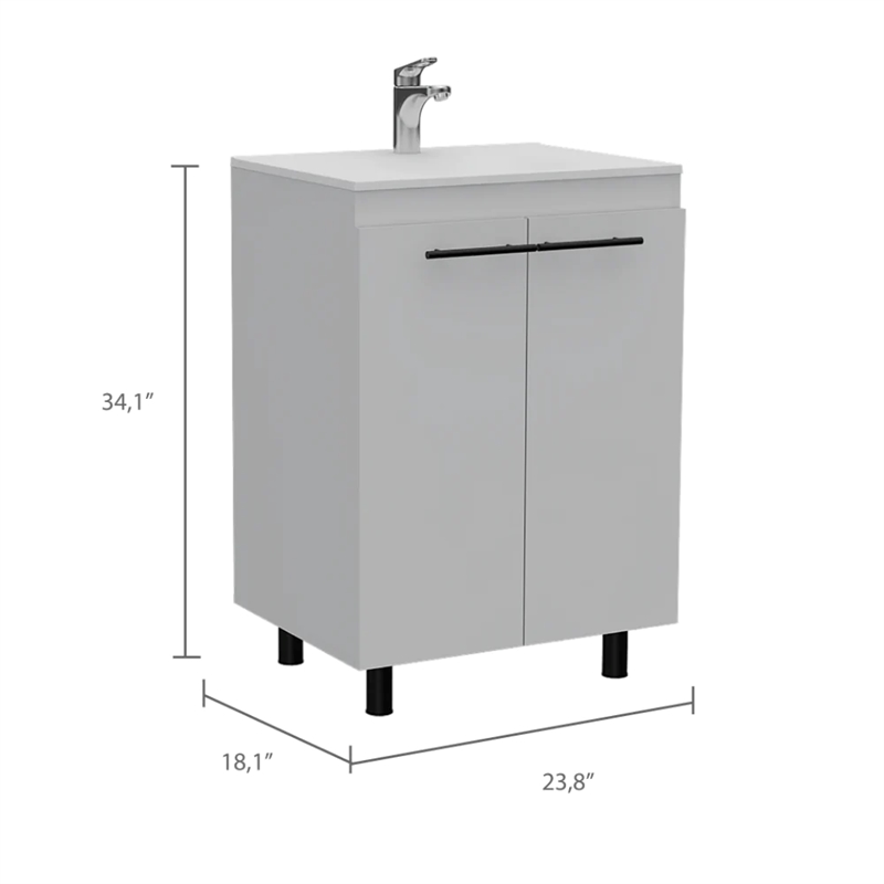Boahaus Neyla Vanity Cabinet (White)