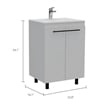 Boahaus Neyla Vanity Cabinet (White)