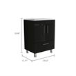 Boahaus Ceres Vanity Cabinet (Black)