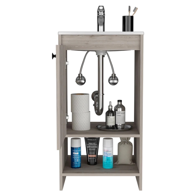 Boahaus Amanda Vanity Cabinet (Gray)