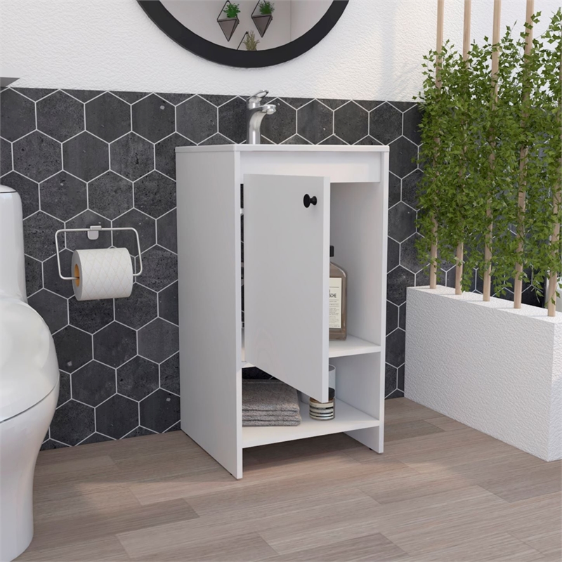 Boahaus Amanda Vanity Cabinet (White)