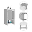 Boahaus Amanda Vanity Cabinet (White)