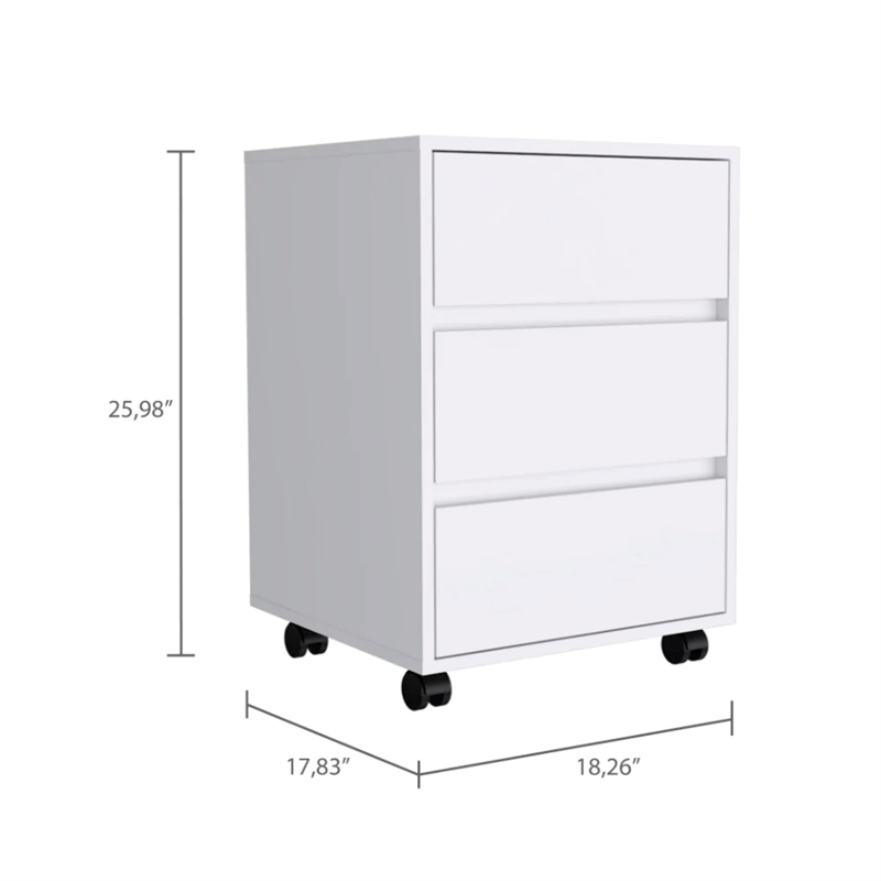 Boahaus Andong Filing Cabinet (White)