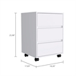 Boahaus Andong Filing Cabinet (White)