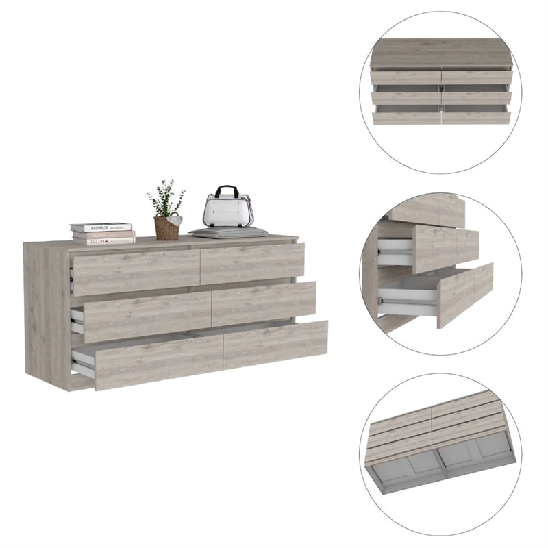 Boahaus Mairead Dresser (Light Gray)