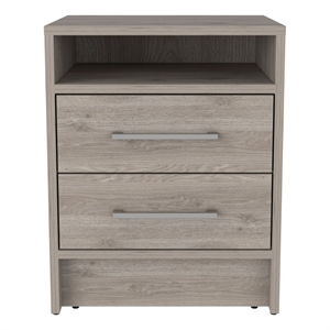 Boahaus Malaga Nightstand (Light Gray)