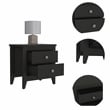 Boahaus Marbella Nightstand (Black Wengue)