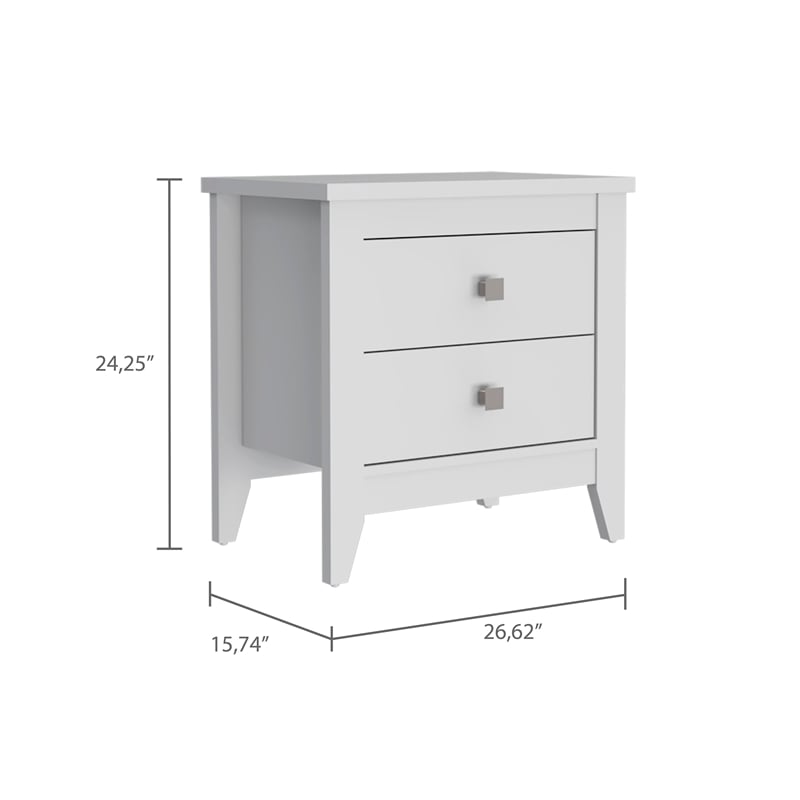 Boahaus Marbella Nightstand (White)