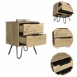 Boahaus Benidorm Nightstand (Light Oak)