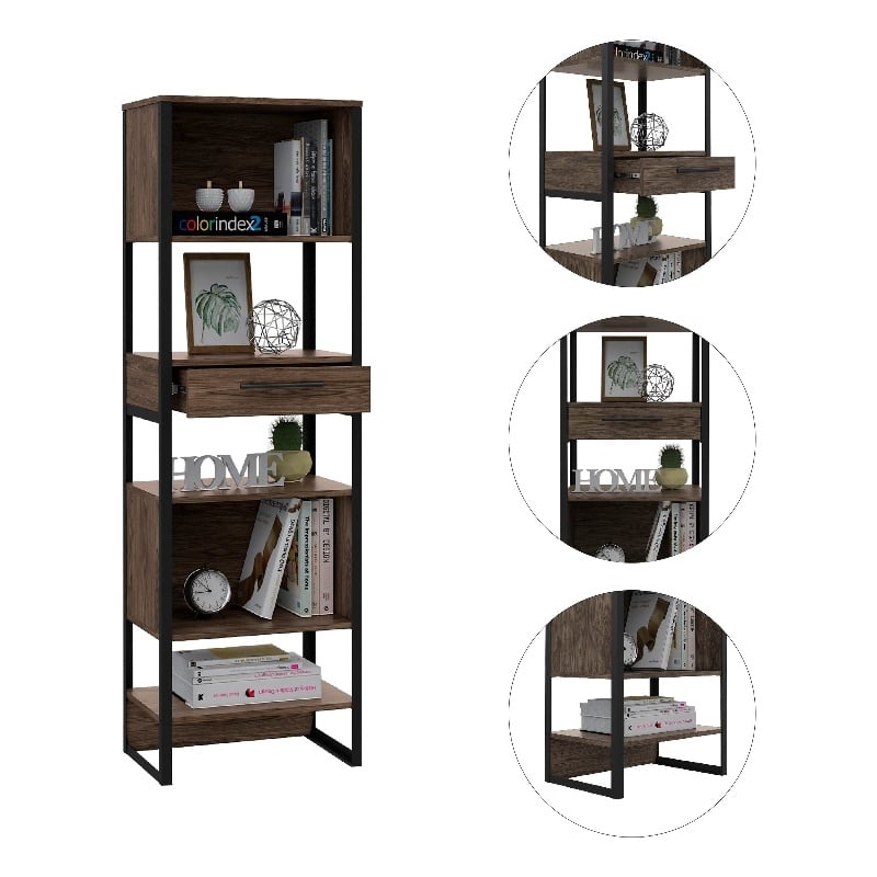 Boahaus Falun Bookcase (Brown)