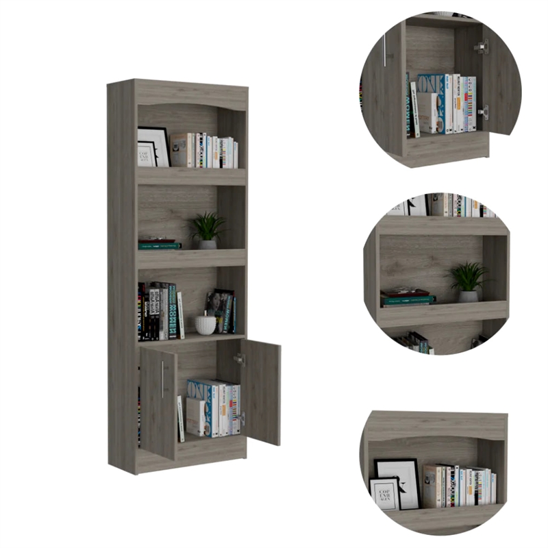 Boahaus Boras Bookcase (Light Gray)