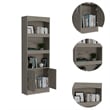 Boahaus Boras Bookcase (Light Gray)