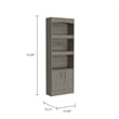 Boahaus Boras Bookcase (Light Gray)