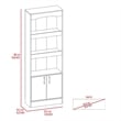 Boahaus Boras Bookcase (Light Gray)