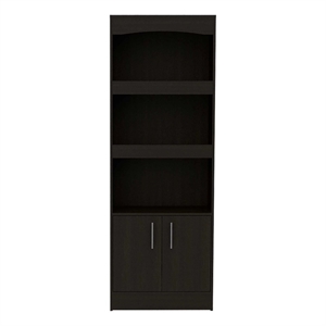 Boahaus Boras Bookcase (Black Wengue)