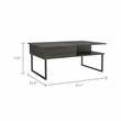 Boahaus Milan Coffee Table (Carbon Espresso/Onyx)
