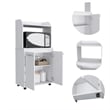 Boahaus Bourges Kitchen Cart  (White)