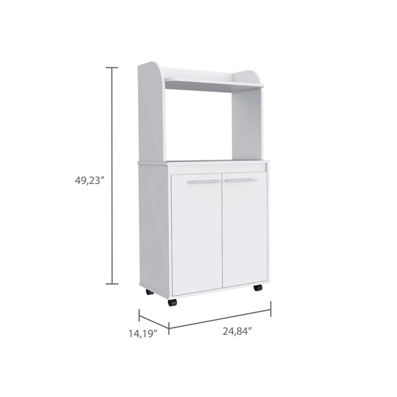 Boahaus Bourges Kitchen Cart  (White)