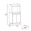 Boahaus Bourges Kitchen Cart  (White)