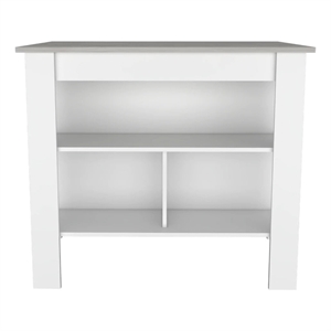 Boahaus Le Kitchen Island (White / Ibiza Marble)