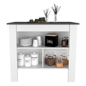 Boahaus Le Kitchen Island (White / Onix)
