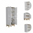 Boahaus Clearwater Pantry (Light Oak / White)