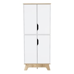Boahaus Clearwater Pantry (Light Oak / White)