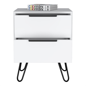 Boahaus Benidorm Nightstand (White)