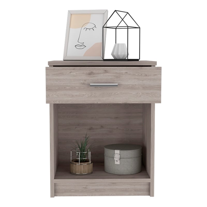 Boahaus Jaen Nightstand (Light Gray)