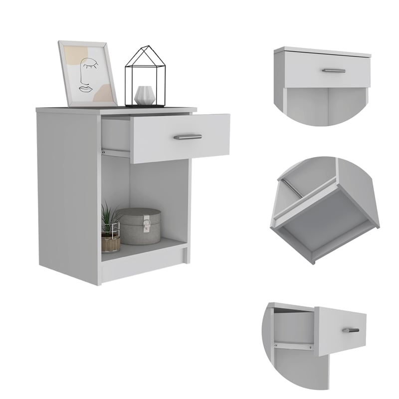 Boahaus Jaen Nightstand (White)