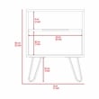 Boahaus Huelva Nightstand (Light Oak )