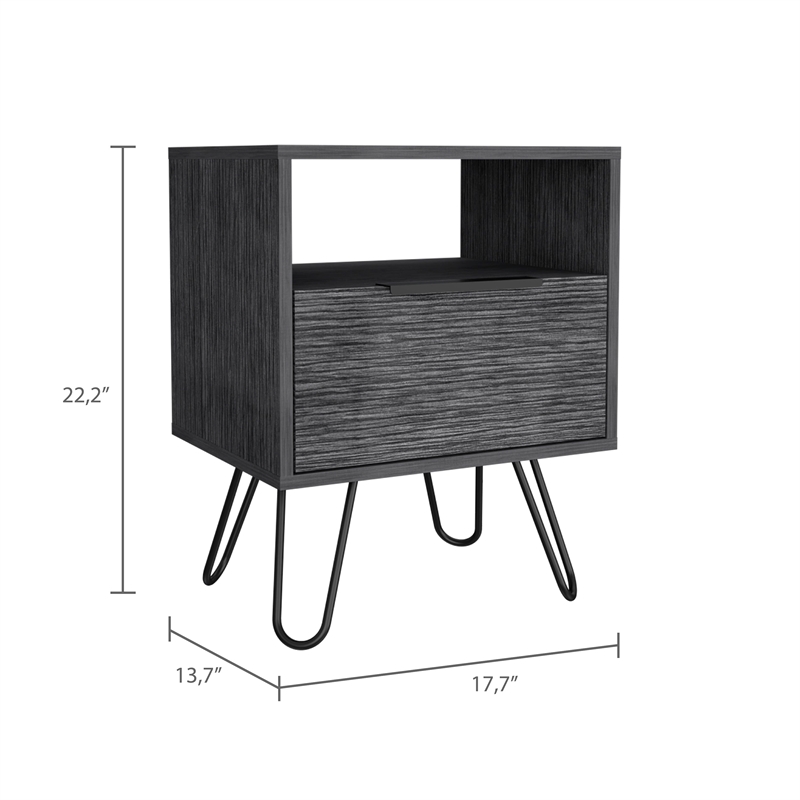 Boahaus Huelva Nightstand (Smokey Oak)