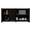 Boahaus Valence Wall Cabinet (Black Wengue )