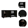 Boahaus Valence Wall Cabinet (Black Wengue )