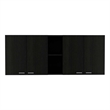 Boahaus Clichy Wall Cabinet (Black Wengue)