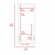 Boahaus Brooks Linen Cabinet (White)