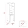 Boahaus Dauphin Tall Linen Cabinet (Gray)