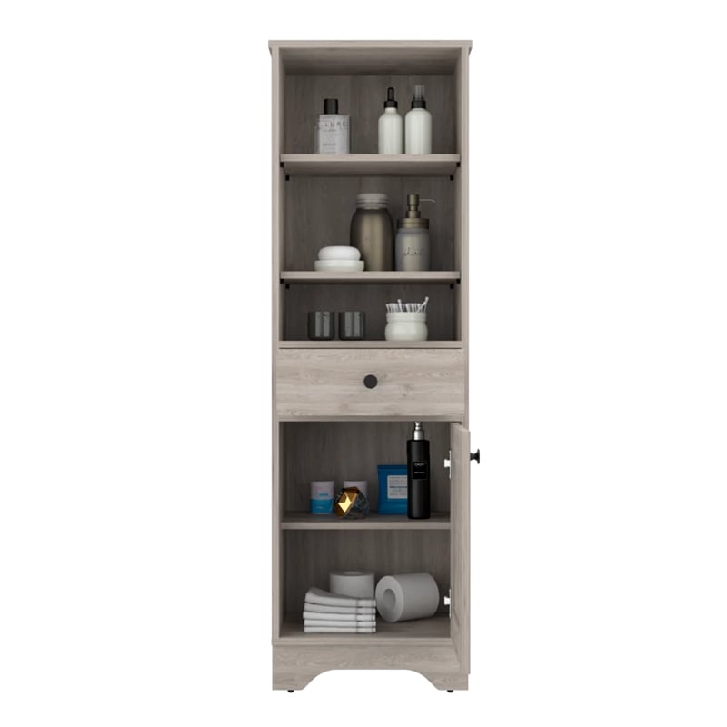 Boahaus Dauphin Tall Linen Cabinet (Gray)