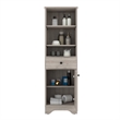 Boahaus Dauphin Tall Linen Cabinet (Gray)