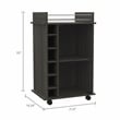 Boahaus Carlisle Bar Cart (Carbon Espresso)