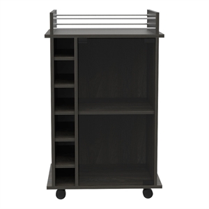 Boahaus Carlisle Bar Cart (Carbon Espresso)
