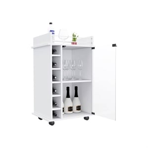 Boahaus Carlisle Bar Cart (White)