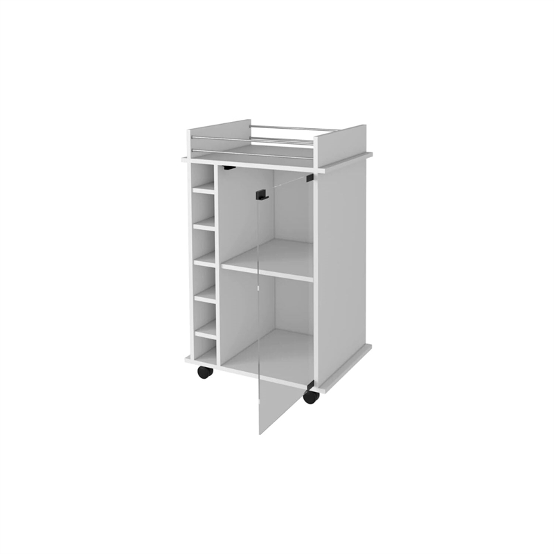 Boahaus Carlisle Bar Cart (White)