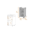 Boahaus Carlisle Bar Cart (White)