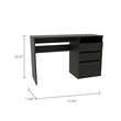 Boahaus Incheon Desk (Black Wengue)