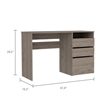 Boahaus Incheon Desk (Light Gray)