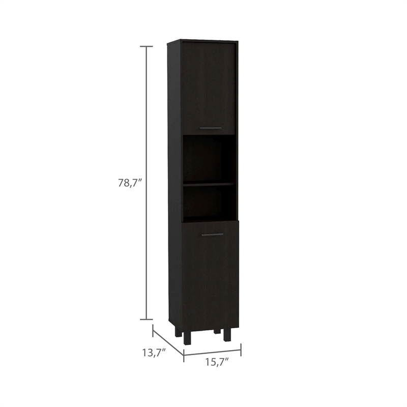 Boahaus Beziers Pantry (Black Wengue)