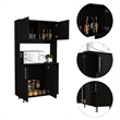 Boahaus Rouen Pantry (Black Wengue)